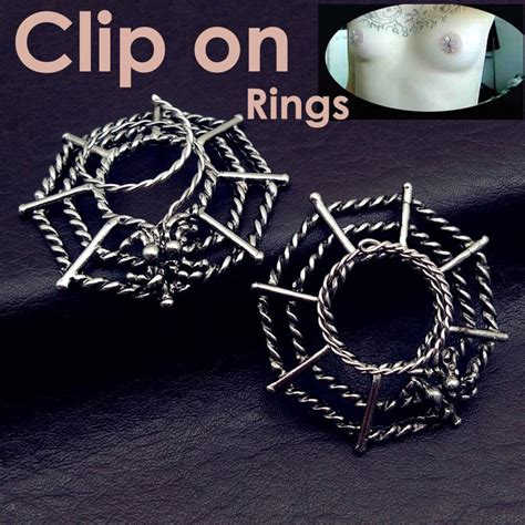 clip on nipple rings|Non Piercing Nipple Jewelry .